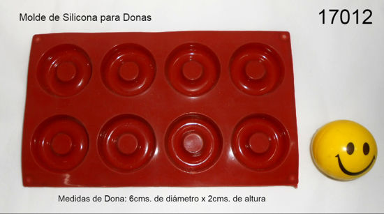 Imagen de MOLDE PARA DONAS DE SILICONA 12.24